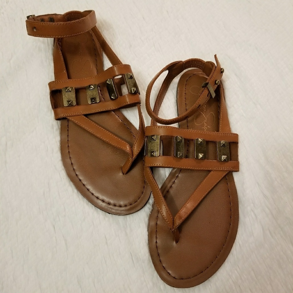 JESSICA SIMPSON | Brown Sandals - Picture 1 of 4